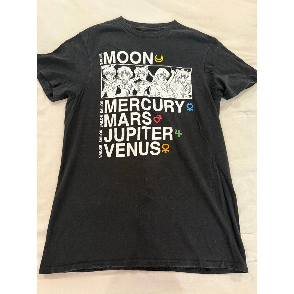 Sailor Moon Black Graphic T-Shirt S